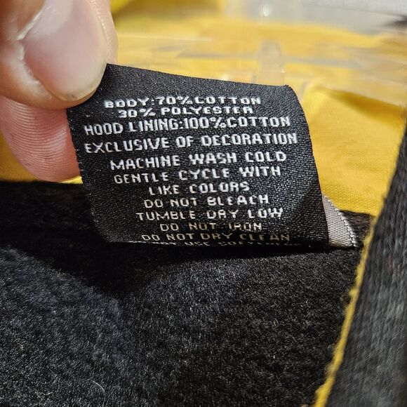 IOWA HAWKEYES  Colosseum Pull Over Hoodie W/ Pocket Men's Large EUC - Picture 5 of 7